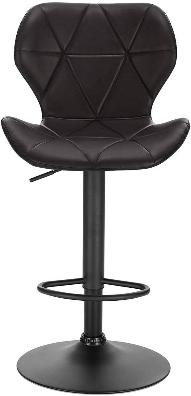 Set di 2 sgabelli da bar in sintetico antracite 19_0000163