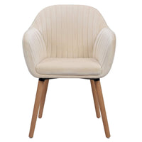 Sedie da pranzo in velluto bianco crema in 2 pezzi 19_0000368