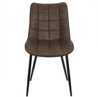 Sedie da cucina sintetiche 2 pezzi marrone 19_0000413