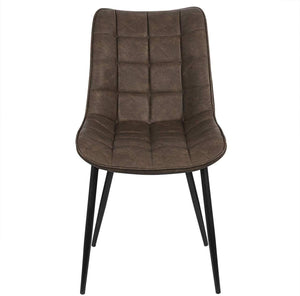 Sedie da cucina sintetiche 2 pezzi marrone 19_0000413