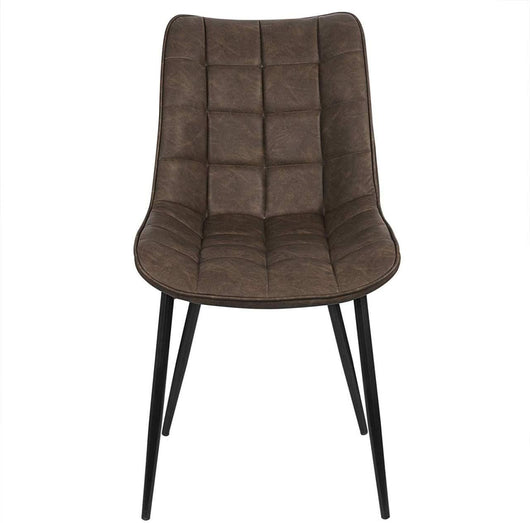 Sedie da cucina sintetiche 2 pezzi marrone 19_0000413