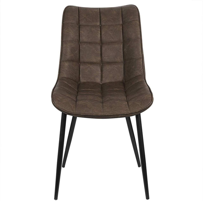 Sedie da cucina sintetiche 2 pezzi marrone 19_0000413