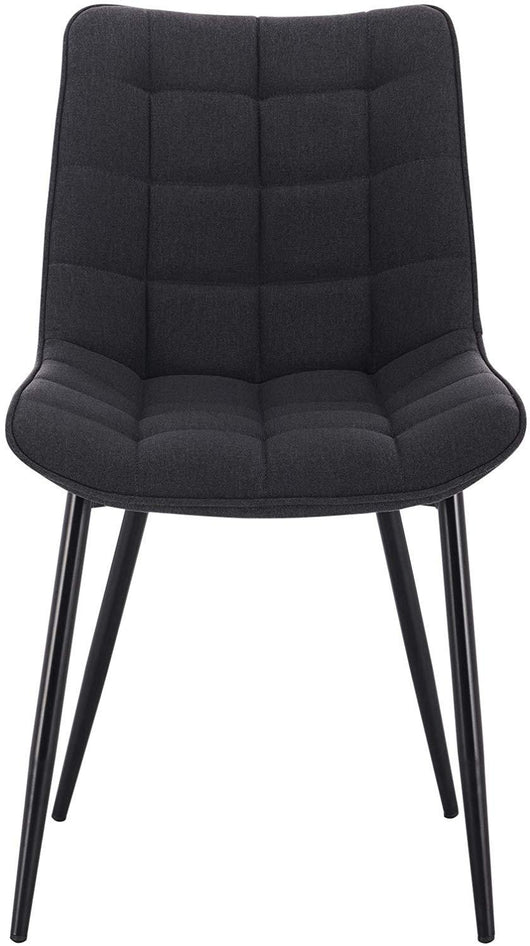 Sedie da cucina in lino 2 pezzi grigio scuro 19_0000535