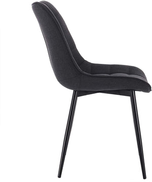 Sedie da cucina in lino 2 pezzi grigio scuro 19_0000535