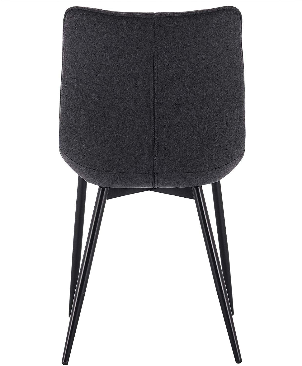 Sedie da cucina in lino 2 pezzi grigio scuro 19_0000535