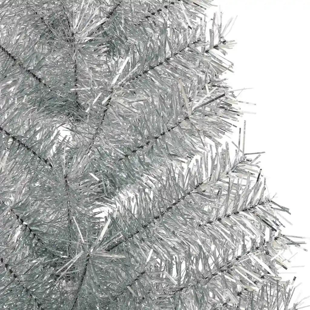 Albero di Natale artificiale con luci integrate Argento 120 cm 3397180