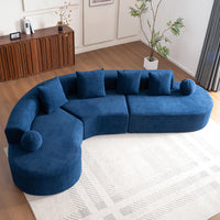 Divano a nuvola senza struttura - Xylo - 327 cm di altezza, modello a L, comodo, non assemblato