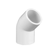 Aquariumline Gomito 45° in PVC bianco ad incollaggio Ø50mm
