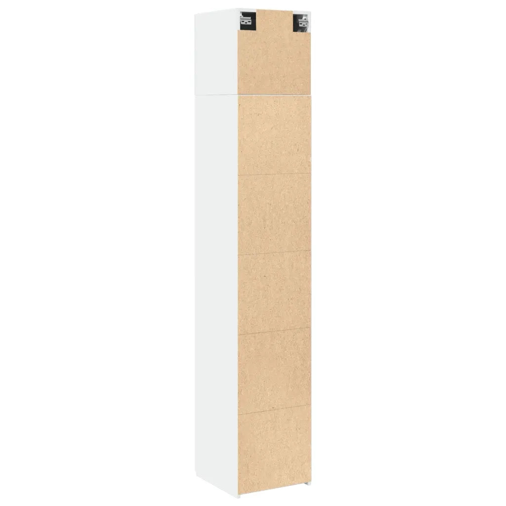 Mobile Sottile Bianco 40x42,5x225 cm in Truciolato CFW1408810