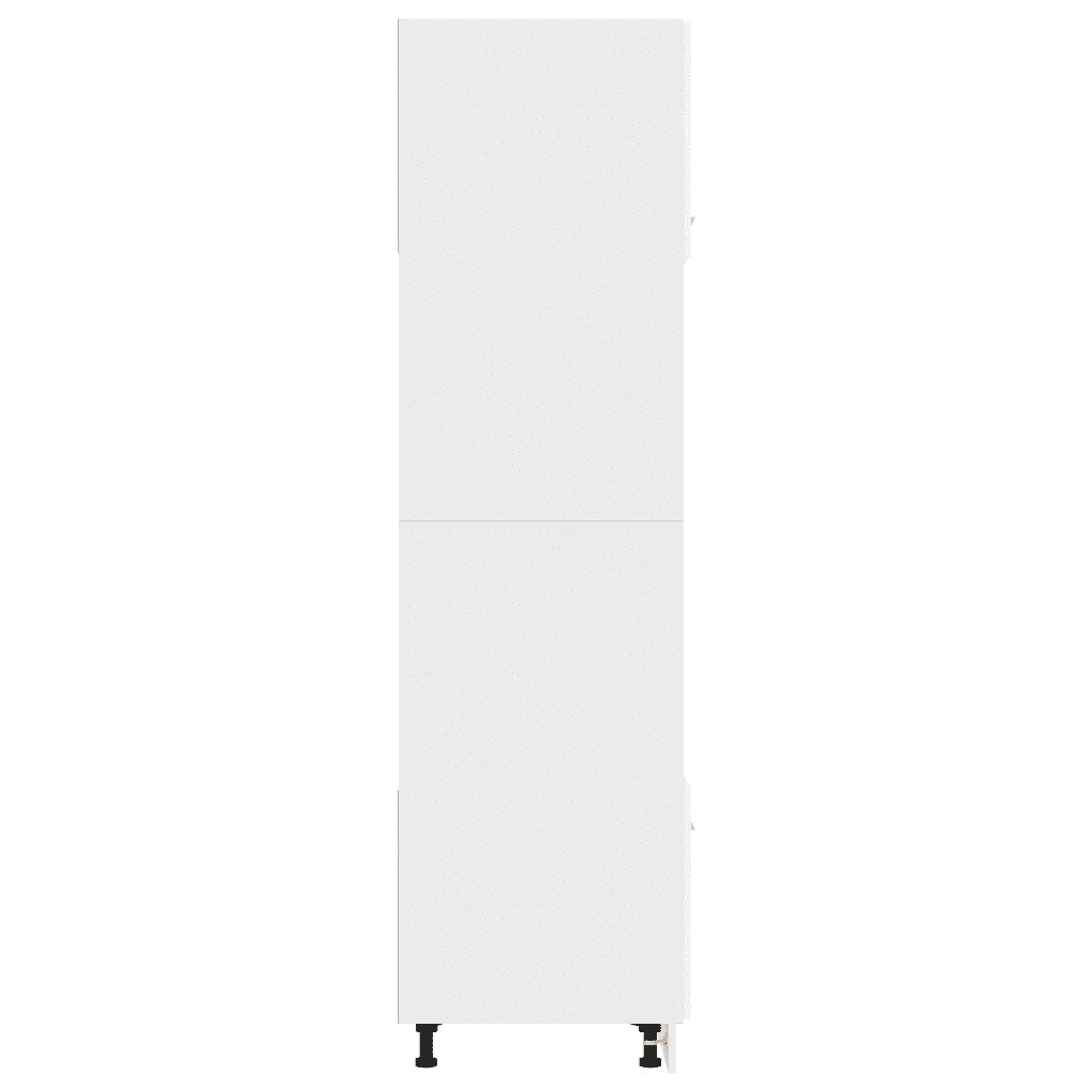 Pensile da cucina | Armadio per Microonde ¡°Lyon¡± Bianco 60x57x207 cm