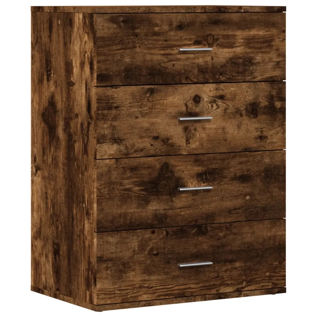 Credenza | Madia | Buffet da pranzo | Armadio da pranzo Rovere Fumo 60x39x80 cm in Legno Multistrato