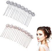 Accessori per capelli con decorazioni in cristallo - Clip per capelli elegante - Adatto per cerimonie - Moda e portatile - Spilla per capelli con decorazioni in cristallo