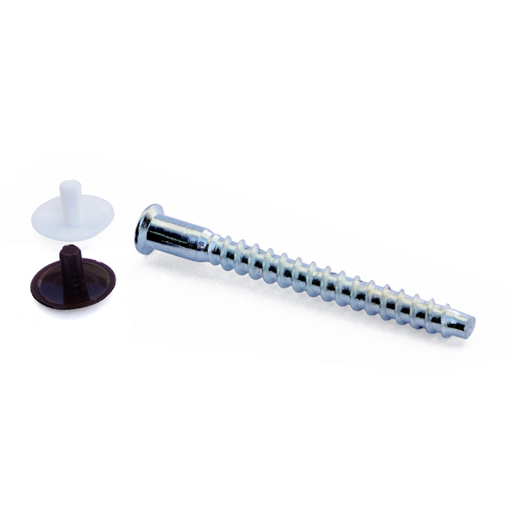Viti di collegamento impronta esagonale + tappi - Ã˜ 5 x 50 mm. - 16 pz.