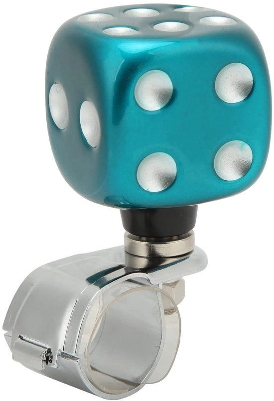 Sterzo Spinner a Doppia Palla - Adatto per Auto/Veicoli Commerciali/Trattori/Barche - Riduce Resistenza al Sterzo - Materiale Lega Leggera/Resina - Diametro Anello di Connettività 3cm - Pomo di Sterzo