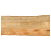 Piano Tavolo 140x60x3,8 cm Bordi Vivi in Legno Massello Mango
