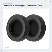 Orecchini di sostituzione - Nero - Schiuma di poliuretano - Compatibile con Corsair Virtuoso RGB SE - Ideale per cuffie da ascolto - Nero