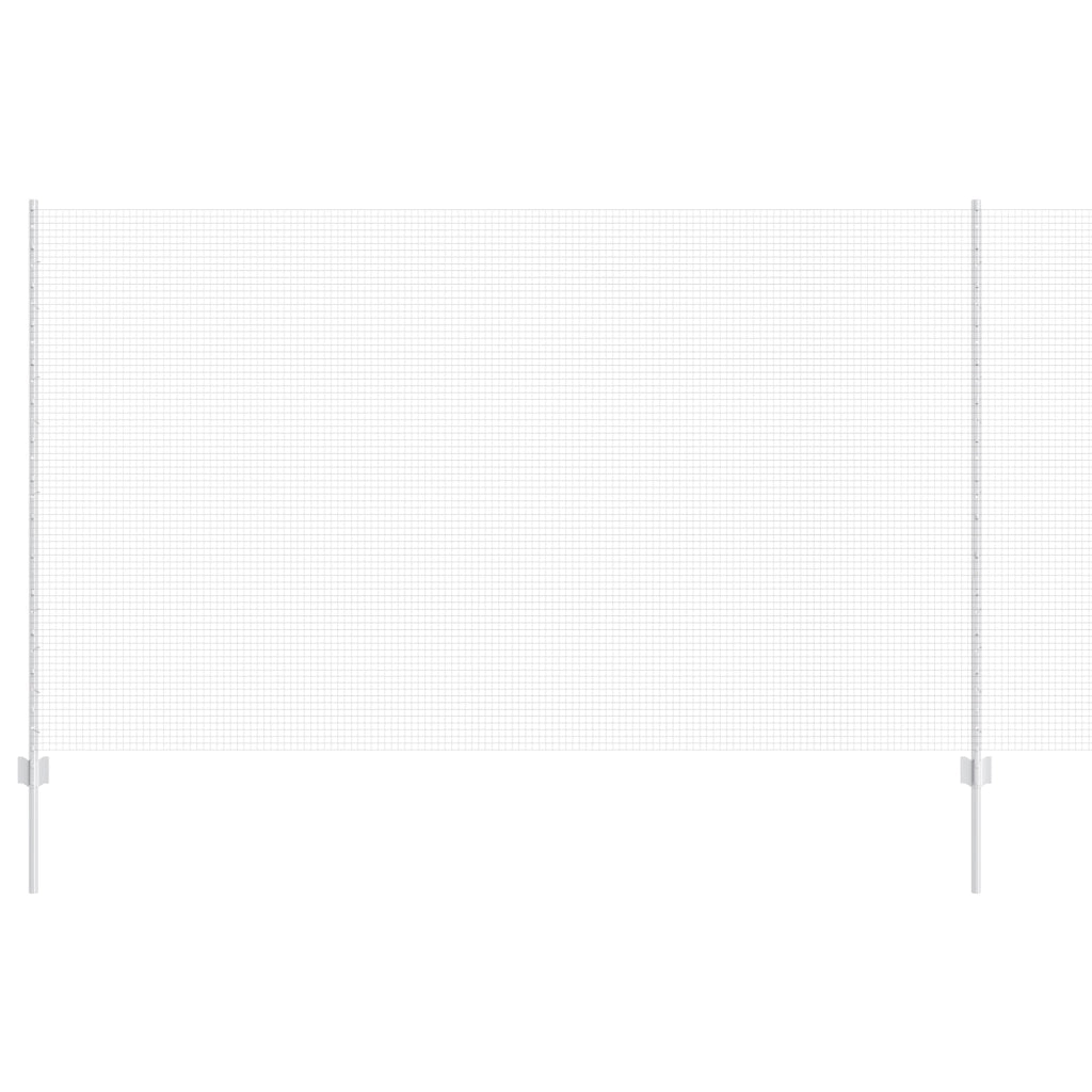 Recinto in rete saldata con 44 post U Argento 1.4x50 m Acciaio