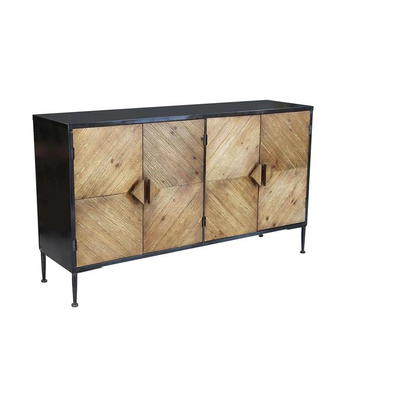 MOBILE DEREK CON 3 ANTE E UN RIPIANO IN LEGNO 147 X 44 X H85 CM OKX