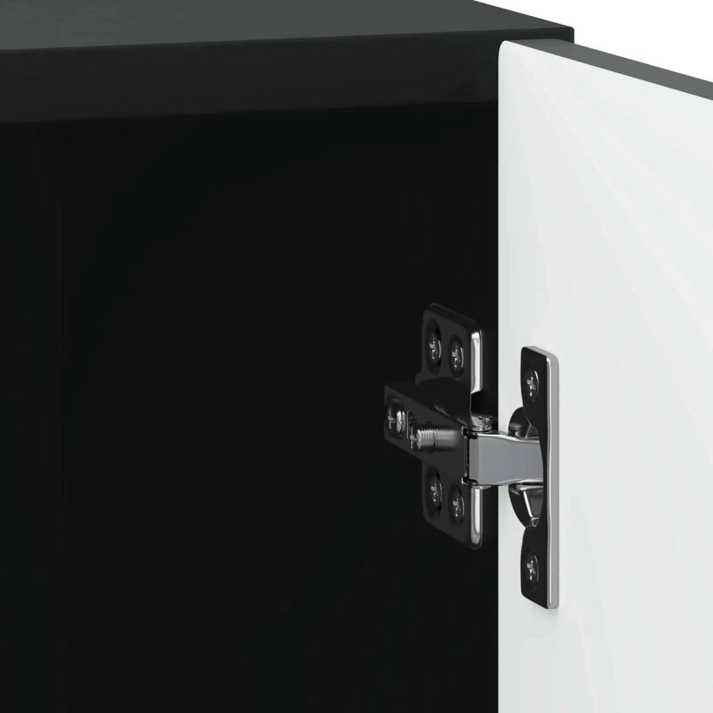Armadio da Notte Nero 43 x 34,5 x 50 cm Legno ingegnerizzato 894567
