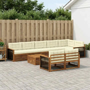 Set di divani da esterno con cuscino 9 pcs