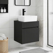 Mobile lavabo da parete Nero 49 x 41 x 63 cm