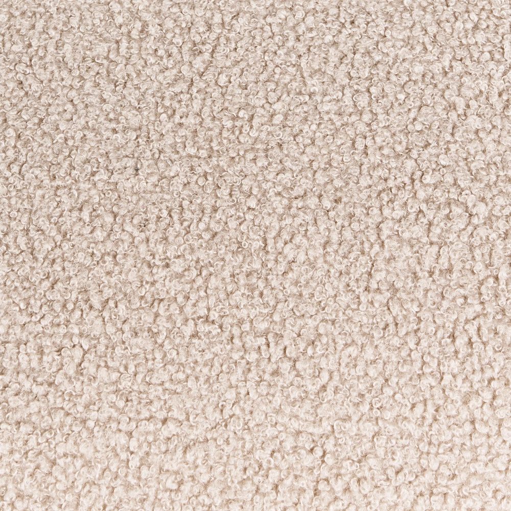 Divano a 2 posti Rivestimento bouclé beige Forma a nuvola imbottita Divano Stile moderno minimalista Soggiorno