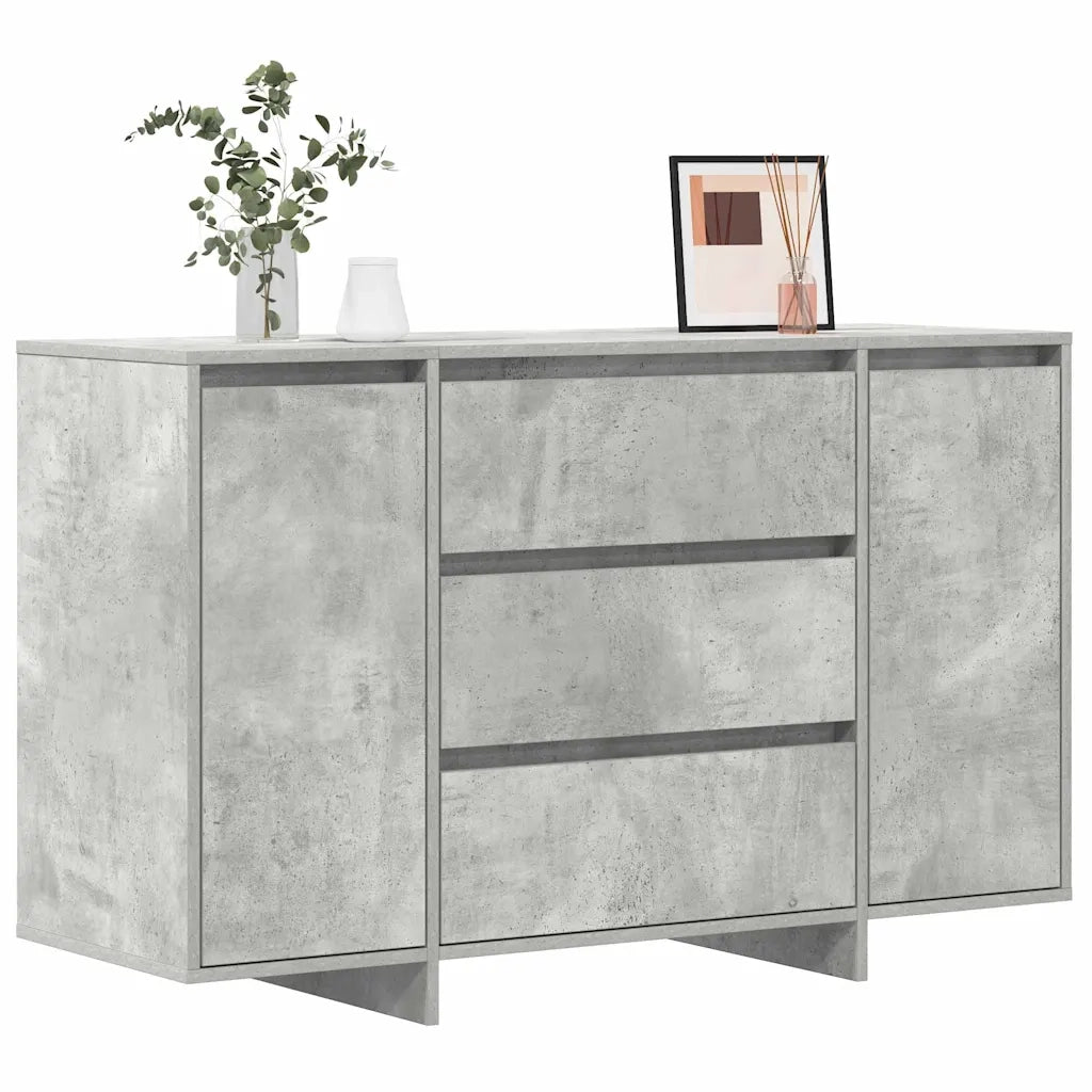 Credenza | Madia | Buffet da pranzo | Armadio da pranzo Grigio cemento 120 x 41 x 75 cm Legno multistrato