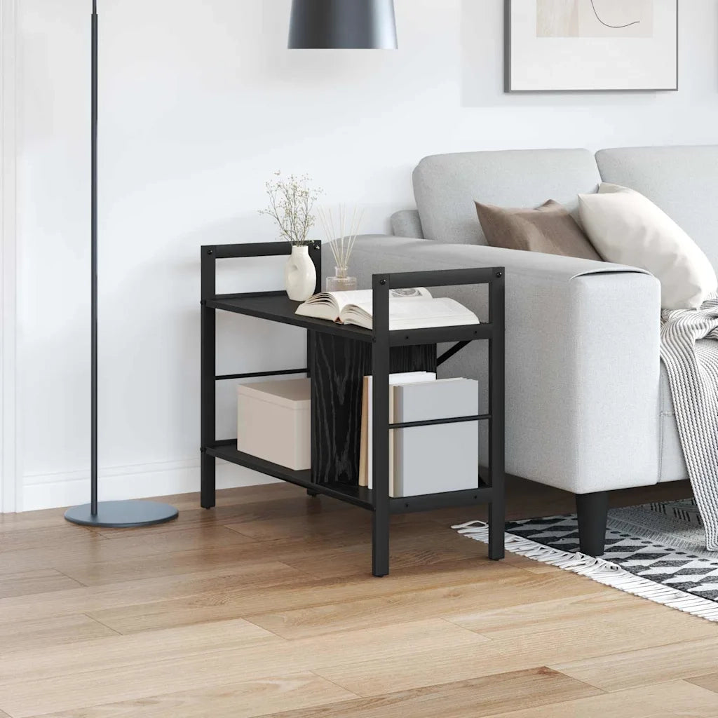 Libreria Rovere Nero 75 x 30 x 58,5 cm Legno multistrato 883976