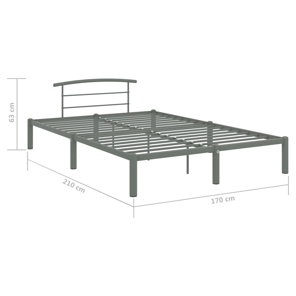Giroletto Grigio in Metallo 160x200 cm 284666