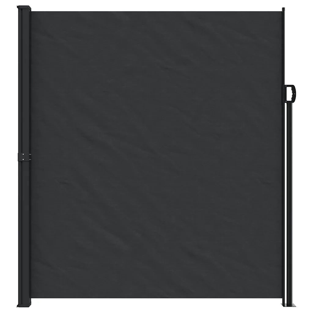 Tenda da Sole Laterale Retrattile Nera 220x600 cm