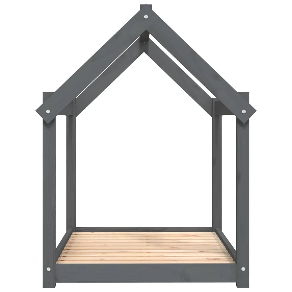 Divano letto per cani comodo 101 x 70 x 90 cm in legno massello di pino grigio 02_0042616