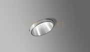 THESSALY faretto Incasso 1 Luce COLORE Acciaio Spazzolato attacco GU10 in alluminio e gesso d.10cm
