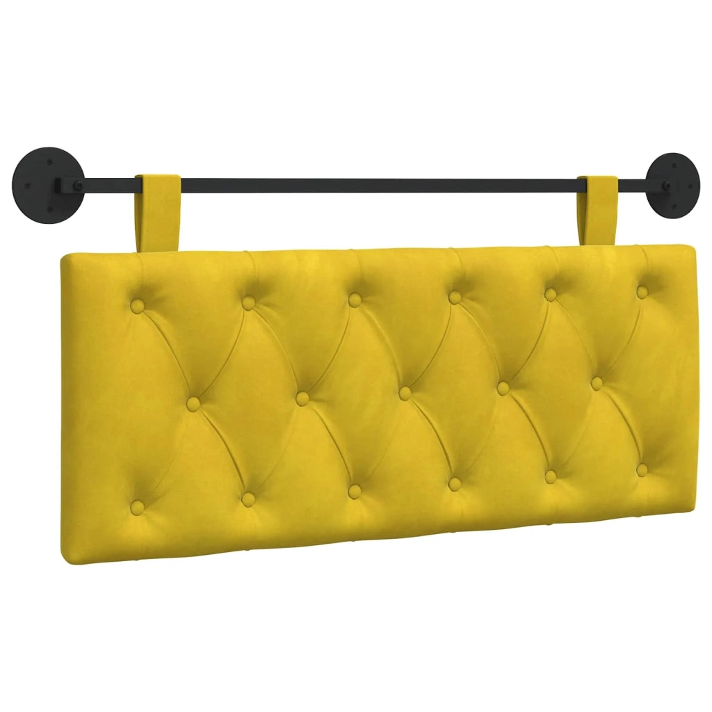 Testiera | Testata sospesa Con luce LED Giallo Velluto