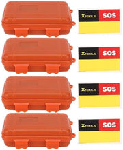Contenitore Acquaplastico Portatile - 4 Pezzi - Impermeabile e Resistente ai Colpi - Ideale per Utenze Outdoor - Sicuro e Aria Tappata