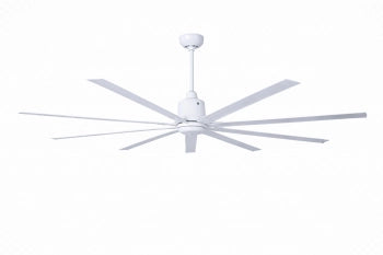 Ventilatore da soffitto a risparmio energetico GIANT bianco 245 cm con 9 pale in alluminio con telecomando 6 velocità