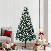 Albero di Natale artificiale con 300 LED Verde 210 cm 3396278