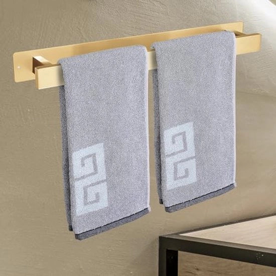 Sostegno asciugamani in acciaio inossidabile - Appoggio asciugamani per muro 40 cm - Impermeabile e resistente all'ossidazione per bagno e cucina