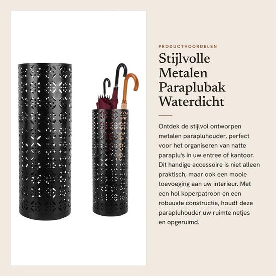 Sostegno per Ombrello in Metallo con Progetto a Legno per Interni