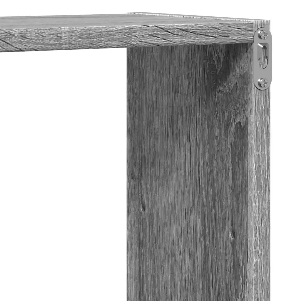 Mensola a Muro Grigio Sonoma 96x18x60 cm in Truciolato 853232