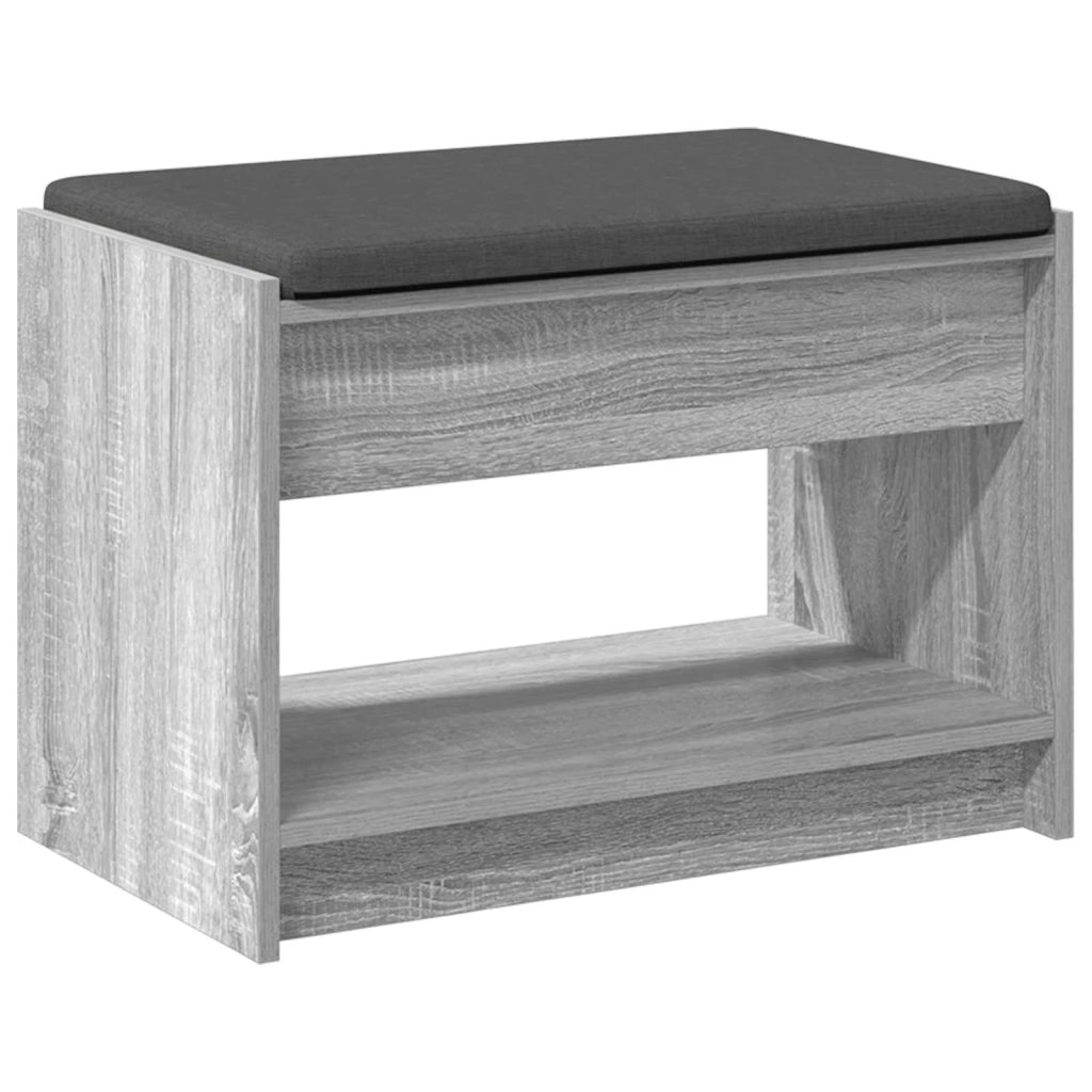 Panca per ingresso Sonoma grigia 63 x 38 x 45 cm 891573