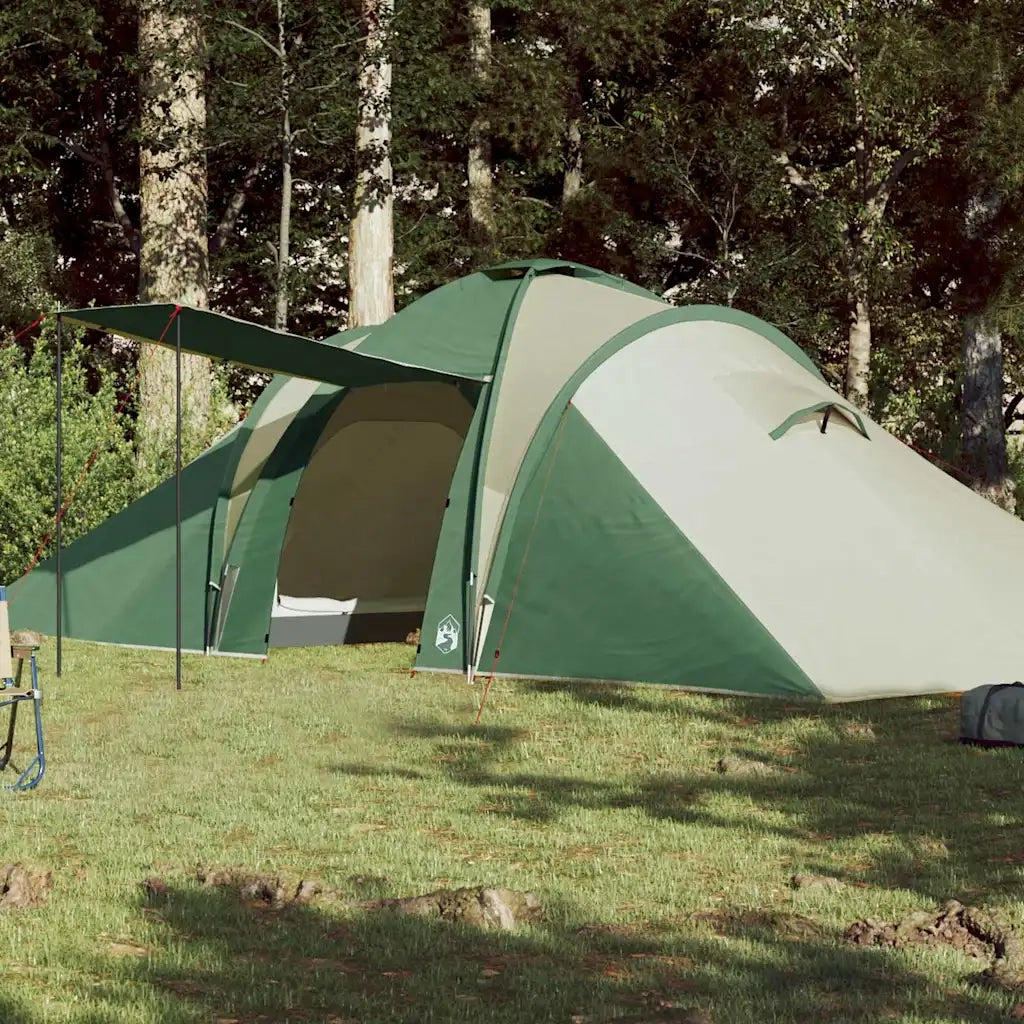 Tenda da Campeggio a Cupola per 6 Persone Verde Impermeabile 94343