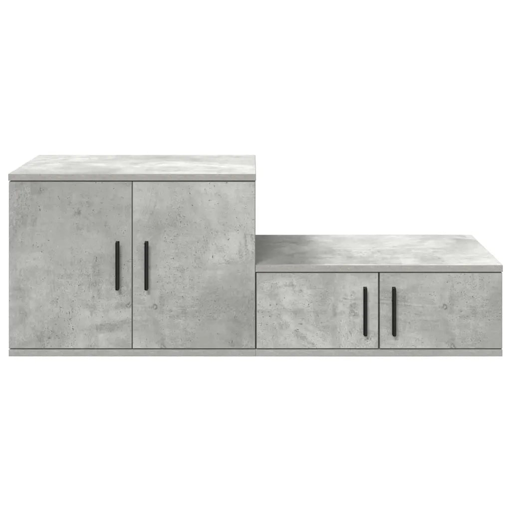 Armadio 2 pz Grigio cemento 103 x 41 x 40 cm Legno multistrato CFW6533852