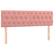 Testiera | Testata Rosa 160x7x78/88 cm in Velluto
