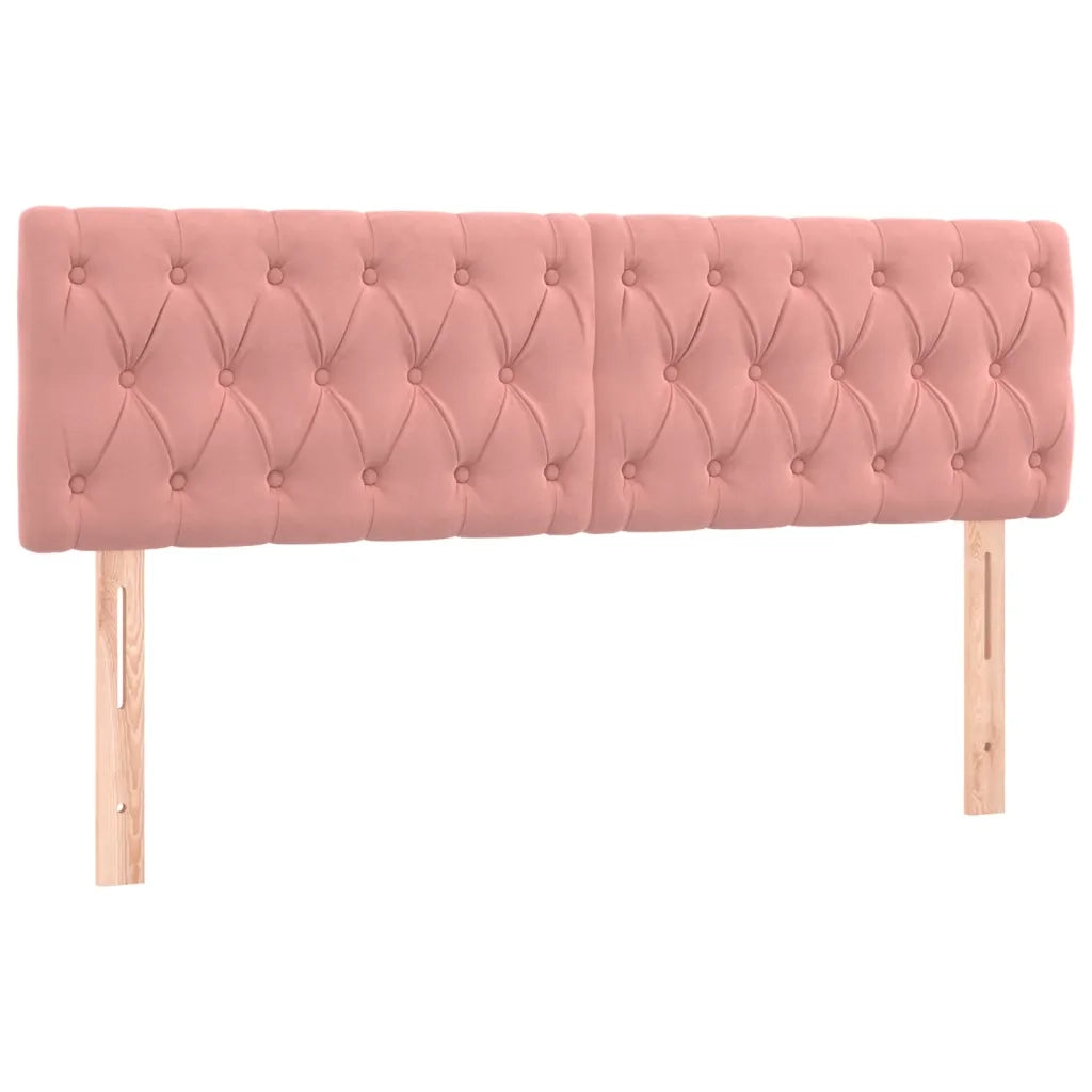 Testiera | Testata Rosa 160x7x78/88 cm in Velluto