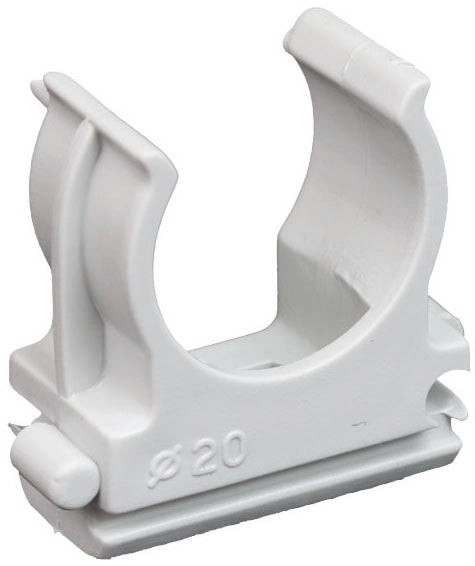 CLIPS A SCATTO PER FISSAGGIO TUBO RIGIDO Ø mm. 20 100.00 pz