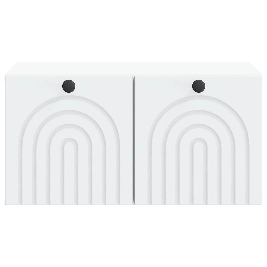 Mobile Porta TV da Muro Bianco 59,5 x 41 x 30 cm 898165
