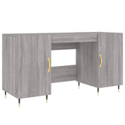Scrivania | Tavolo da Ufficio Grigio Sonoma 140x50x75 cm in Legno Multistrato