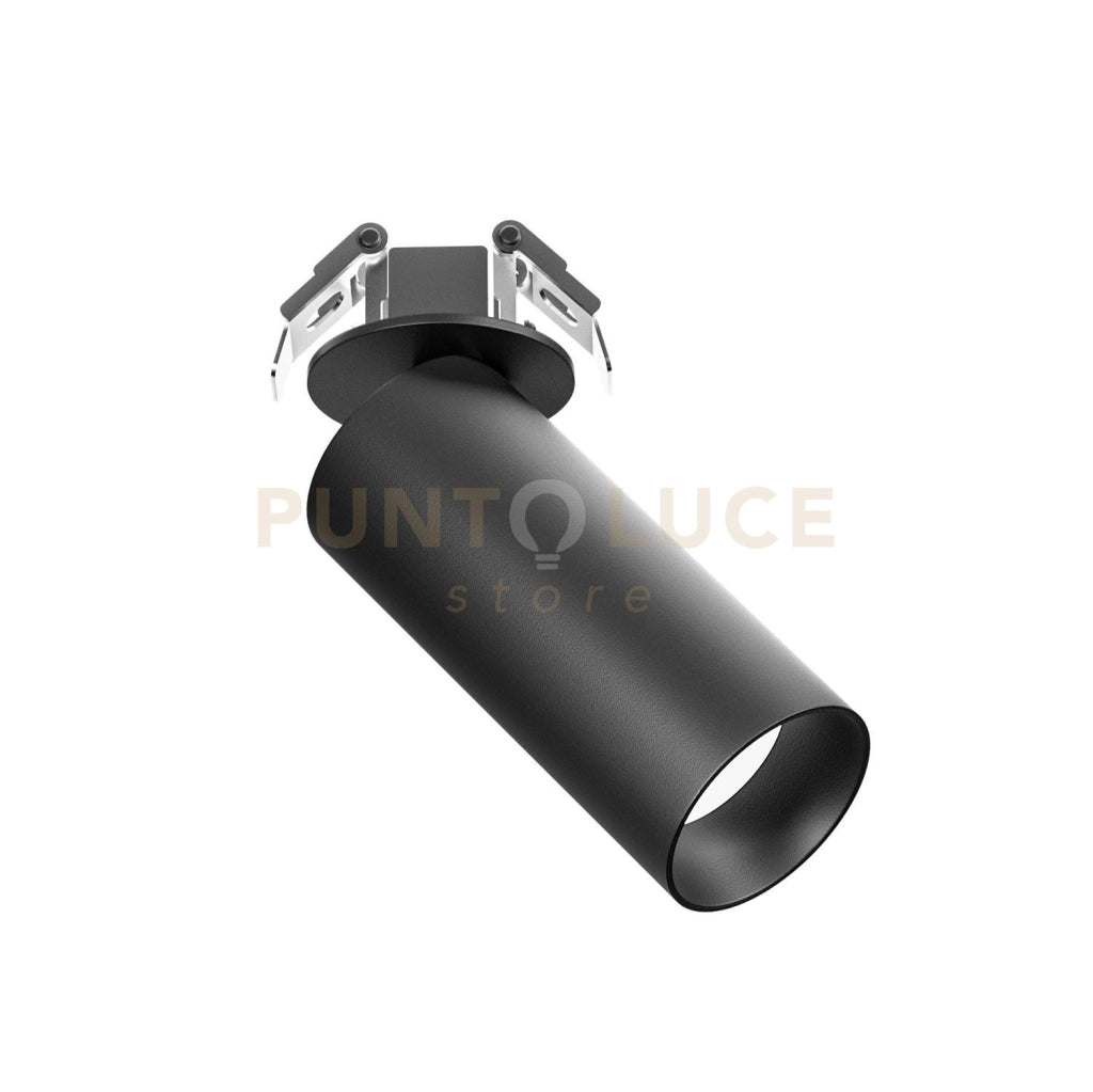 GFA1483H- FARETTO AD INCASSO ORIENTABILE 1 LUCE ATTACCO LED 2700K 1009LM 12W D.5,5CM NERO