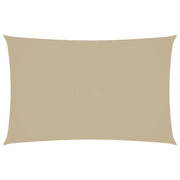Parasole a Vela Oxford Rettangolare 2x5 m Beige
