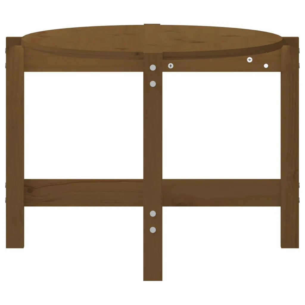 Tavolino da Salotto Miele 118x63x45cm in Legno Massello di Pino cod mxl 6294
